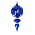 Załaduj obraz do przeglądarki galerii, Sapphire Snowflake Reflector Premium christmas glass ornament 2024-026
