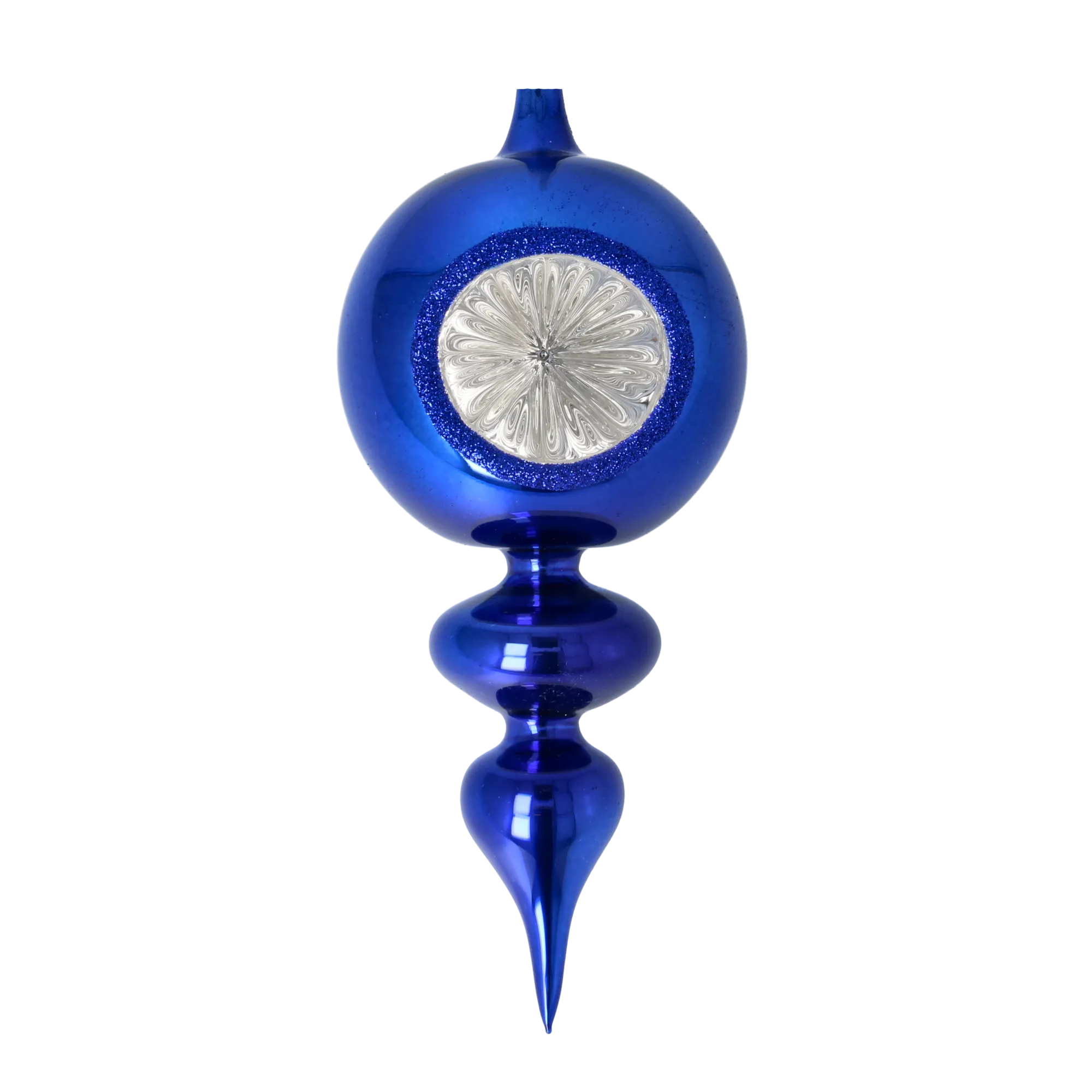 Sapphire Snowflake Reflector Premium christmas glass ornament 2024-026