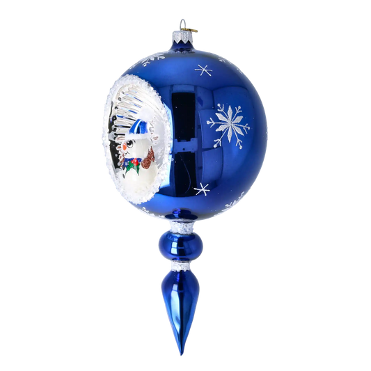 Wisior Z Bałwankiem Szklana Ozdoba