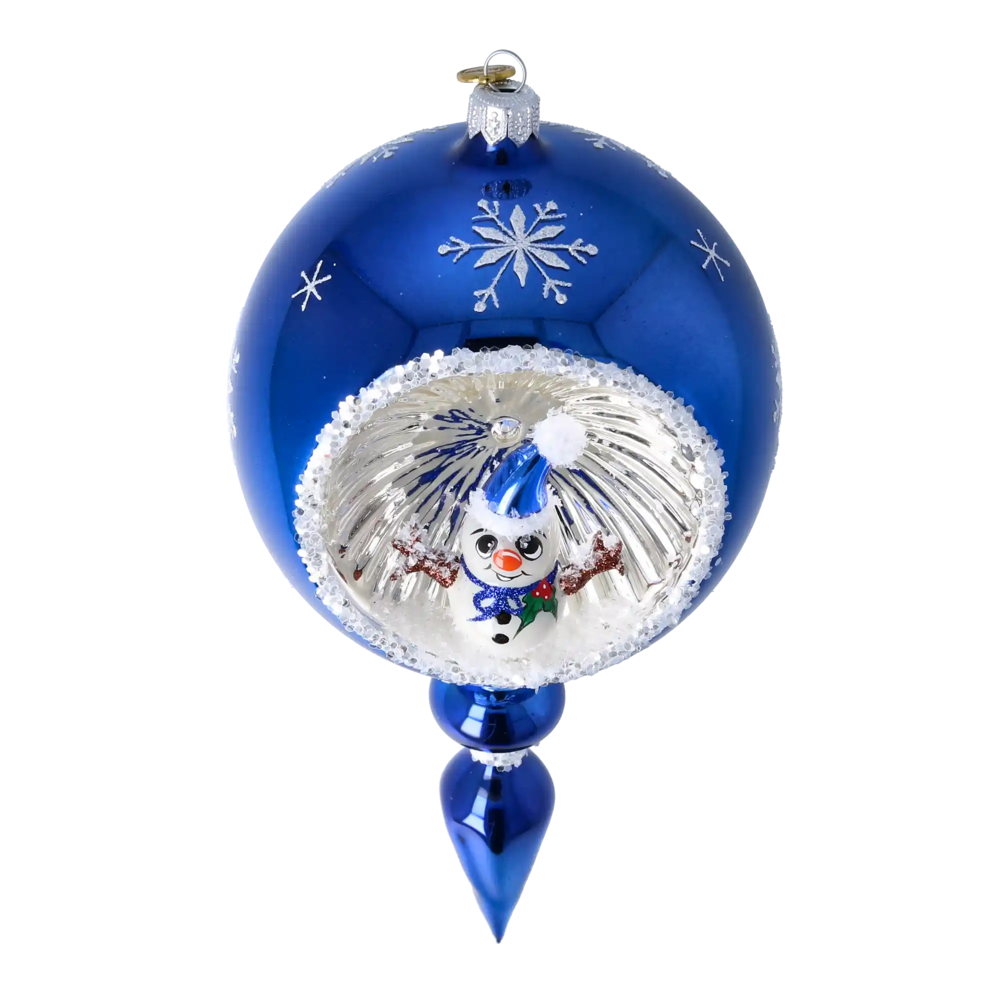 Wisior Z Bałwankiem Szklana Ozdoba