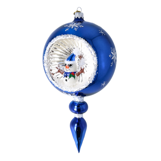 Frosty Delight Glass Christmas ornament free blowing snowman 2024-028