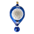 Load image into Gallery viewer, Sapphire Starburst Reflector Drop Premium christmas glass ornament 2024-032
