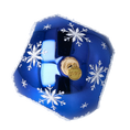 Load image into Gallery viewer, Frosted Twilight  Handmade Glass Christmas ornament  Drop with Reflector 2024-035
