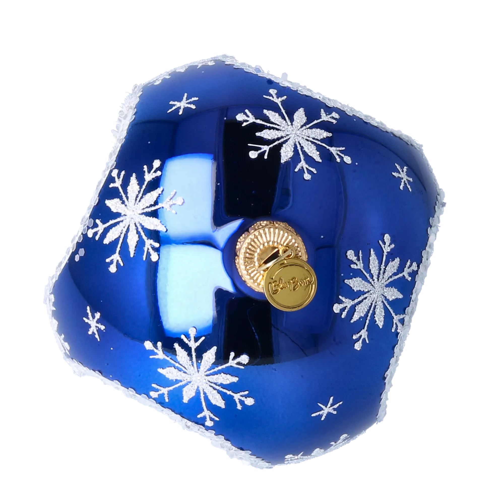 Frosted Twilight  Handmade Glass Christmas ornament  Drop with Reflector 2024-035