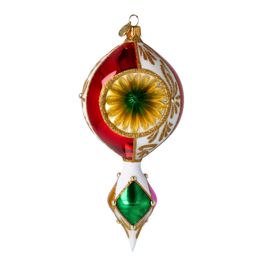 Drop - Christmas Ornament. Handmade Glass Christmas ornament. 2024-037