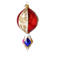 Load image into Gallery viewer, Drop - Christmas Ornament. Handmade Glass Christmas ornament. 2024-037
