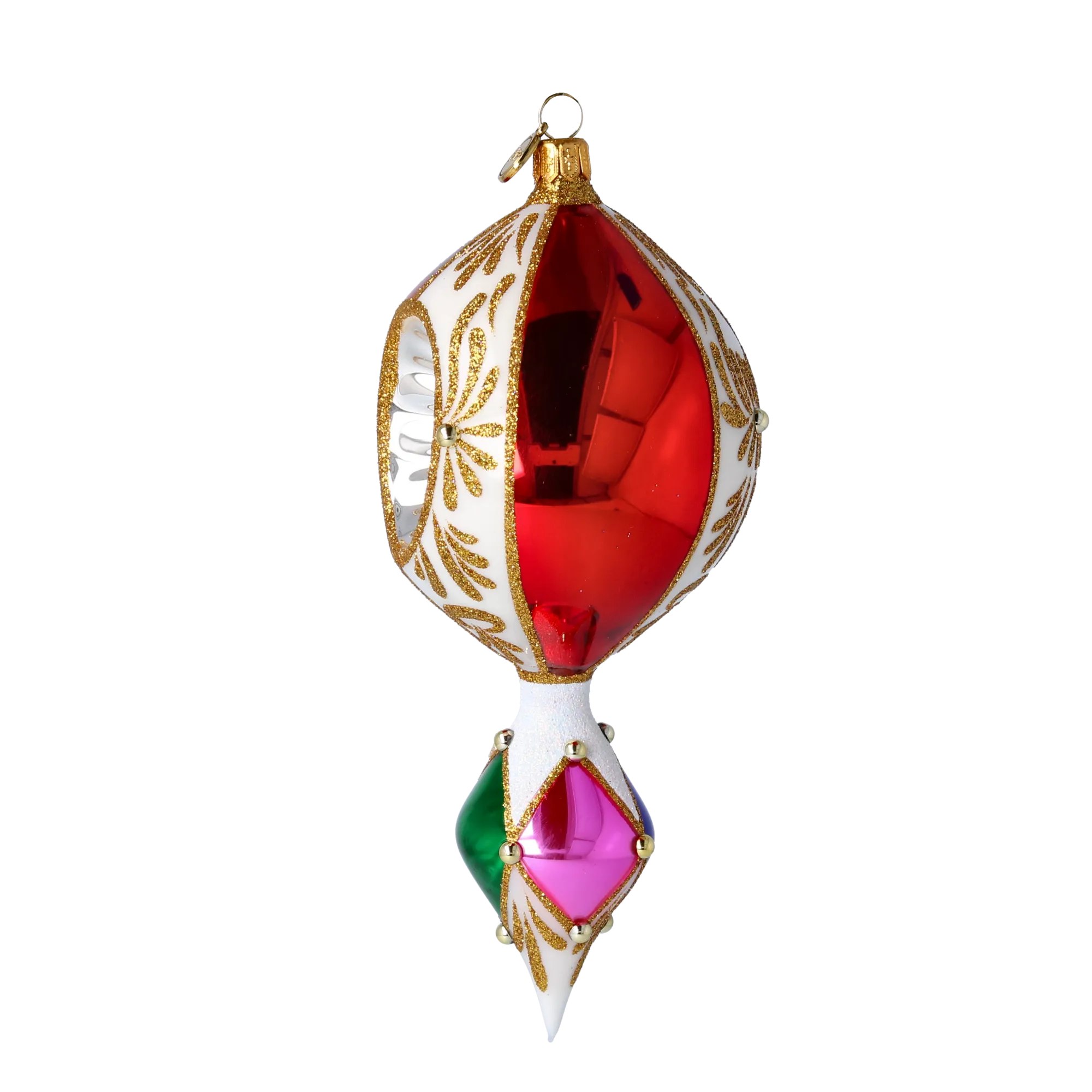 Drop - Christmas Ornament. Handmade Glass Christmas ornament. 2024-037