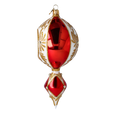 Załaduj obraz do przeglądarki galerii, Radiant Ember Ornament  Handmade Glass Christmas ornament 2024-038
