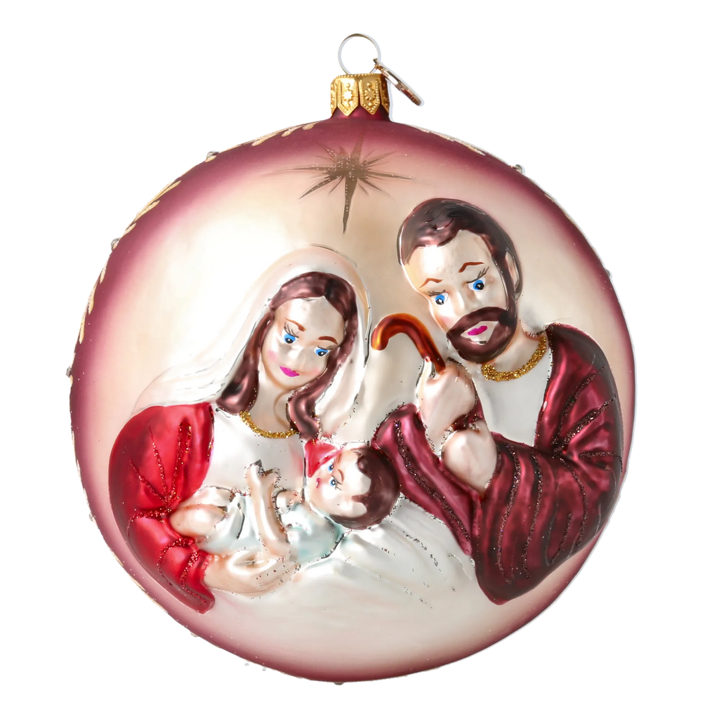 Velvet Silent Vigil | Hand-Painted Glass Ornament | Blubom 2024-042