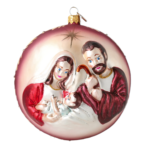 Velvet Silent Vigil | Hand-Painted Glass Ornament | Blubom 2024-042