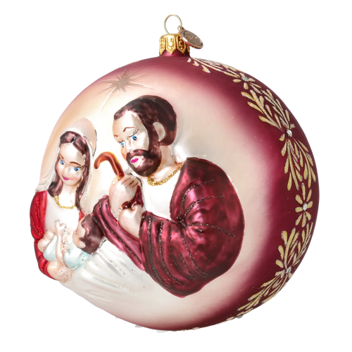 Velvet Silent Vigil | Hand-Painted Glass Ornament | Blubom 2024-042