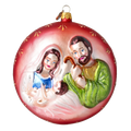 Crimson Benediction | Hand-Painted Glass Ornament | Blubom 2024-043