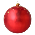 Load image into Gallery viewer, Crimson Holy Family Premium christmas glass ornament 2024-043
