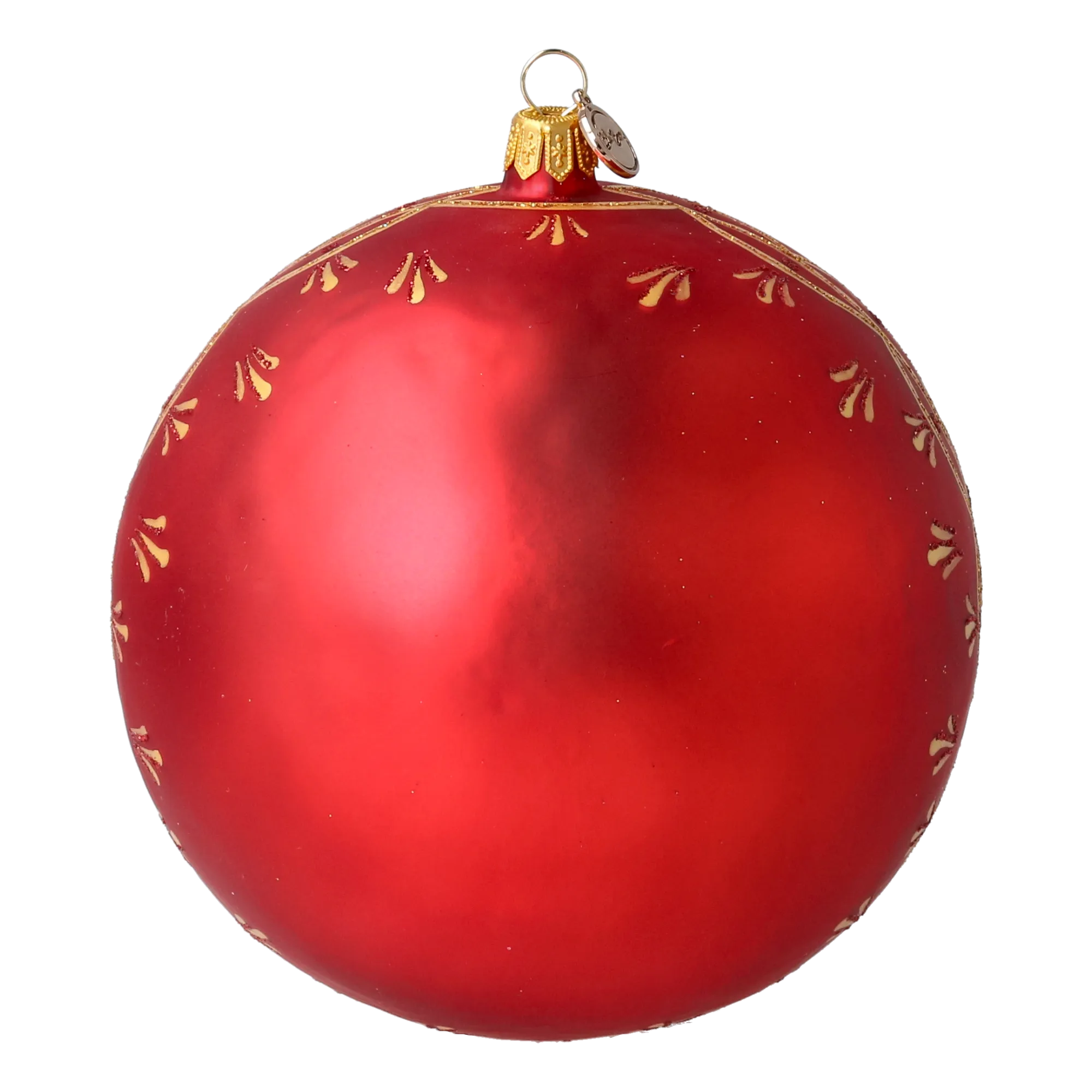 Crimson Holy Family Premium christmas glass ornament 2024-043