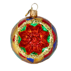 Gilded Cathedral Resonance | Hand-Painted Glass Ornament | Blubom 2024-050