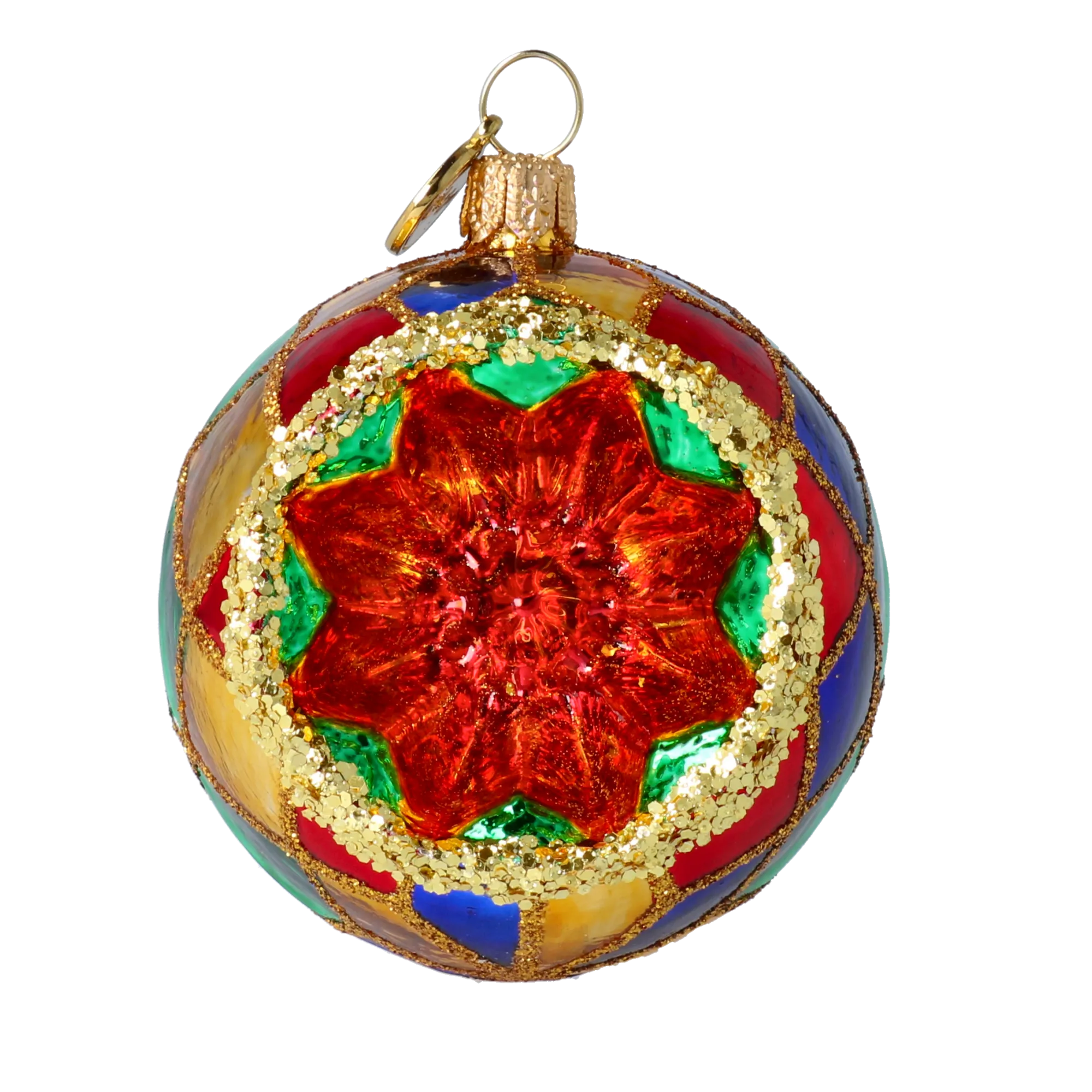 Kaleidoscopic Star Reflector Premium christmas glass ornament 2024-050