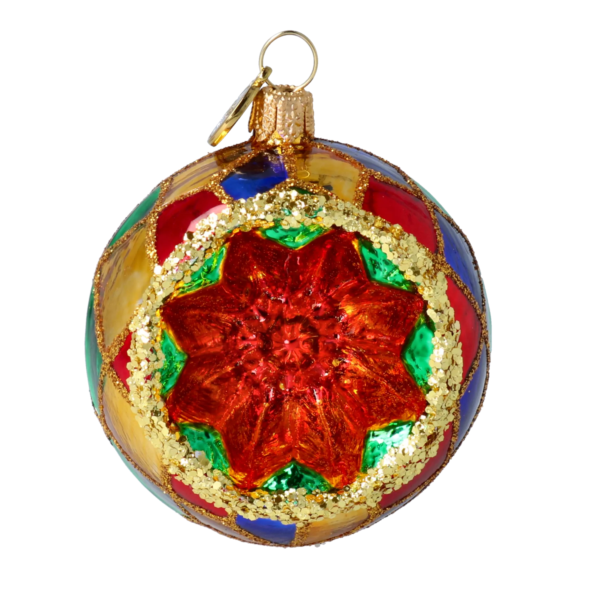 Kaleidoscopic Star Reflector Premium christmas glass ornament 2024-050