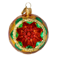 Load image into Gallery viewer, Gilded Ruby Star Reflector Premium christmas glass ornament 2024-051
