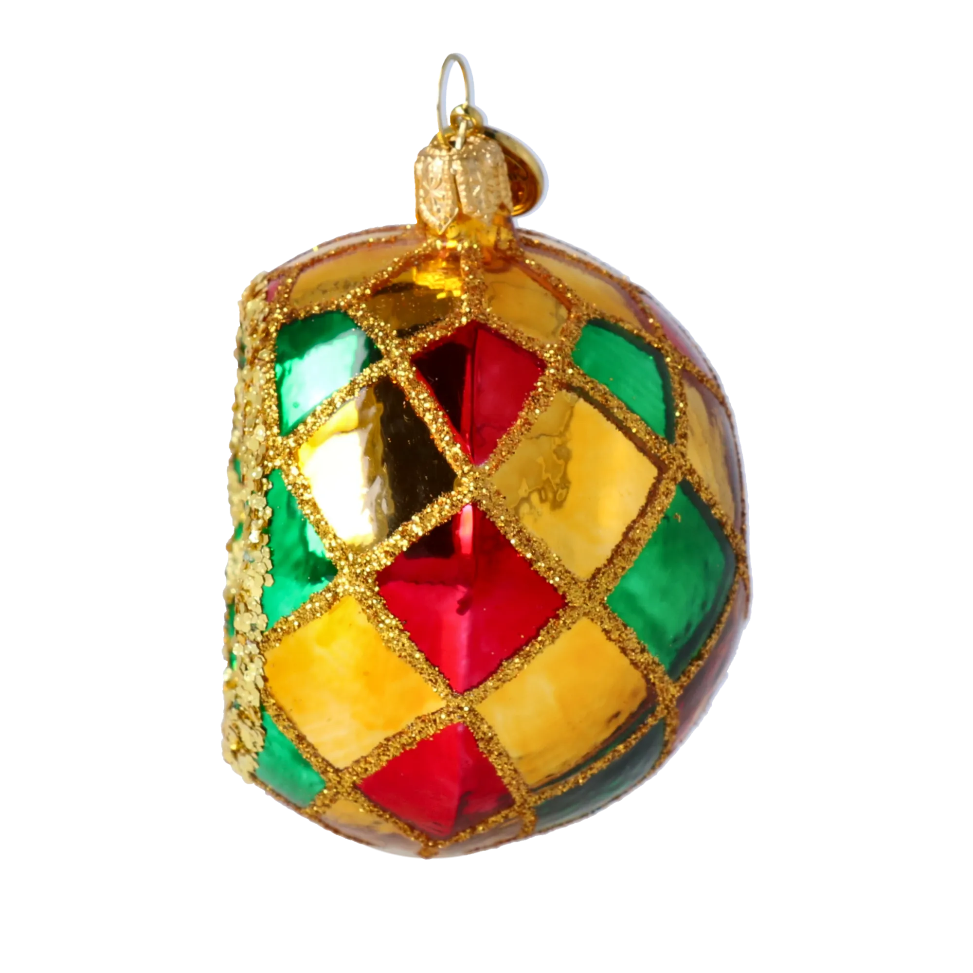 Gilded Ruby Star Reflector Premium christmas glass ornament 2024-051