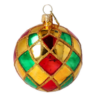 Gilded Ember Echo | Hand-Painted Glass Ornament | Blubom 2024-051