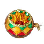 Gilded Ember Echo | Hand-Painted Glass Ornament | Blubom 2024-051