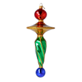 Gilded Meridian | Hand-Painted Glass Ornament | Blubom 2024-052