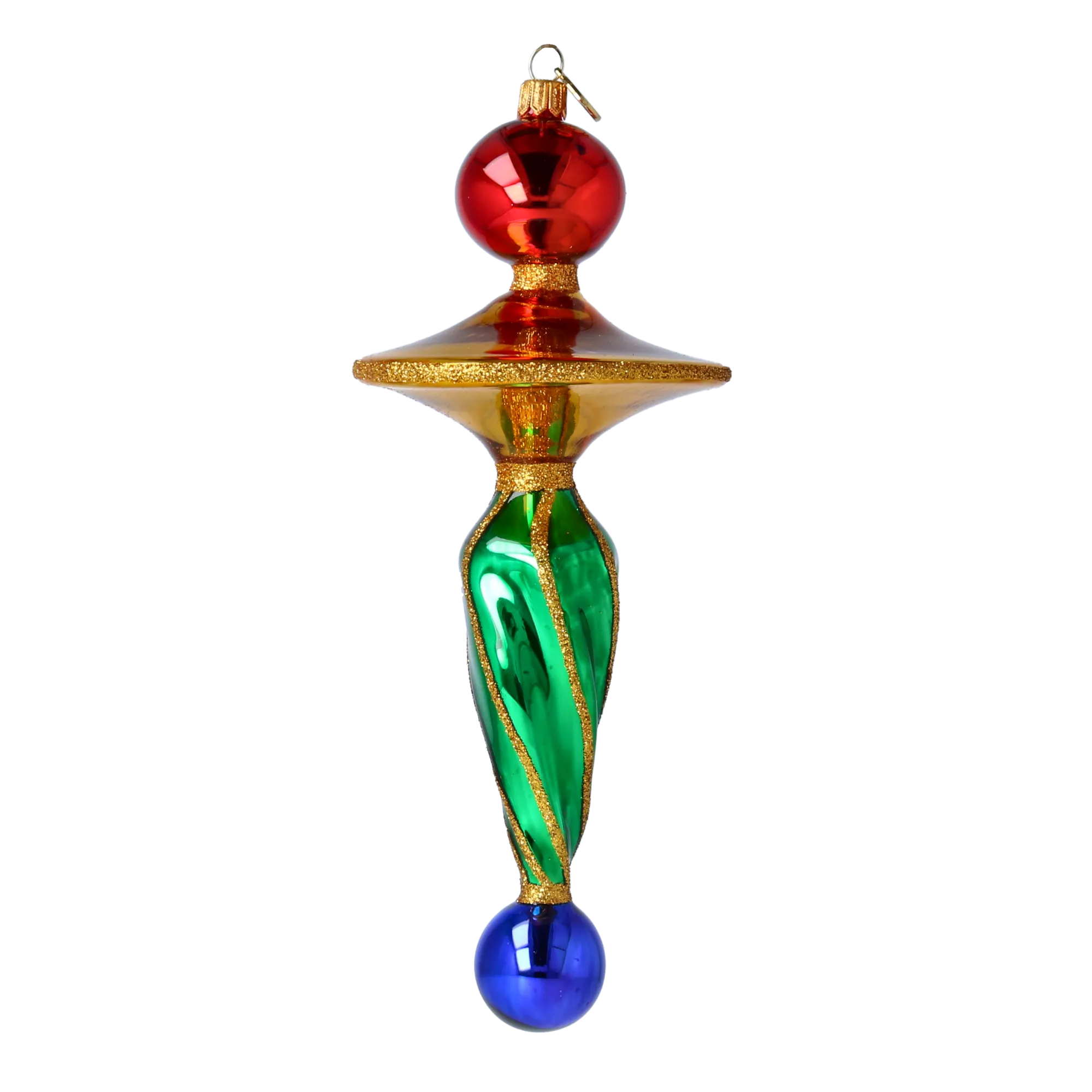 Celestial Spire Glass Christmas ornament Retro Glass Reflector Ornament 2024-052