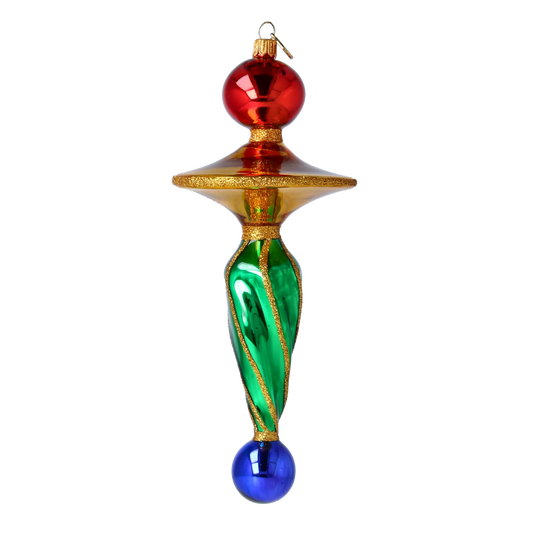 Celestial Spire Glass Christmas ornament Retro Glass Reflector Ornament 2024-052