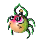 Inquisitive Neon Weaver | Hand-Painted Glass Ornament | Blubom 2024-054