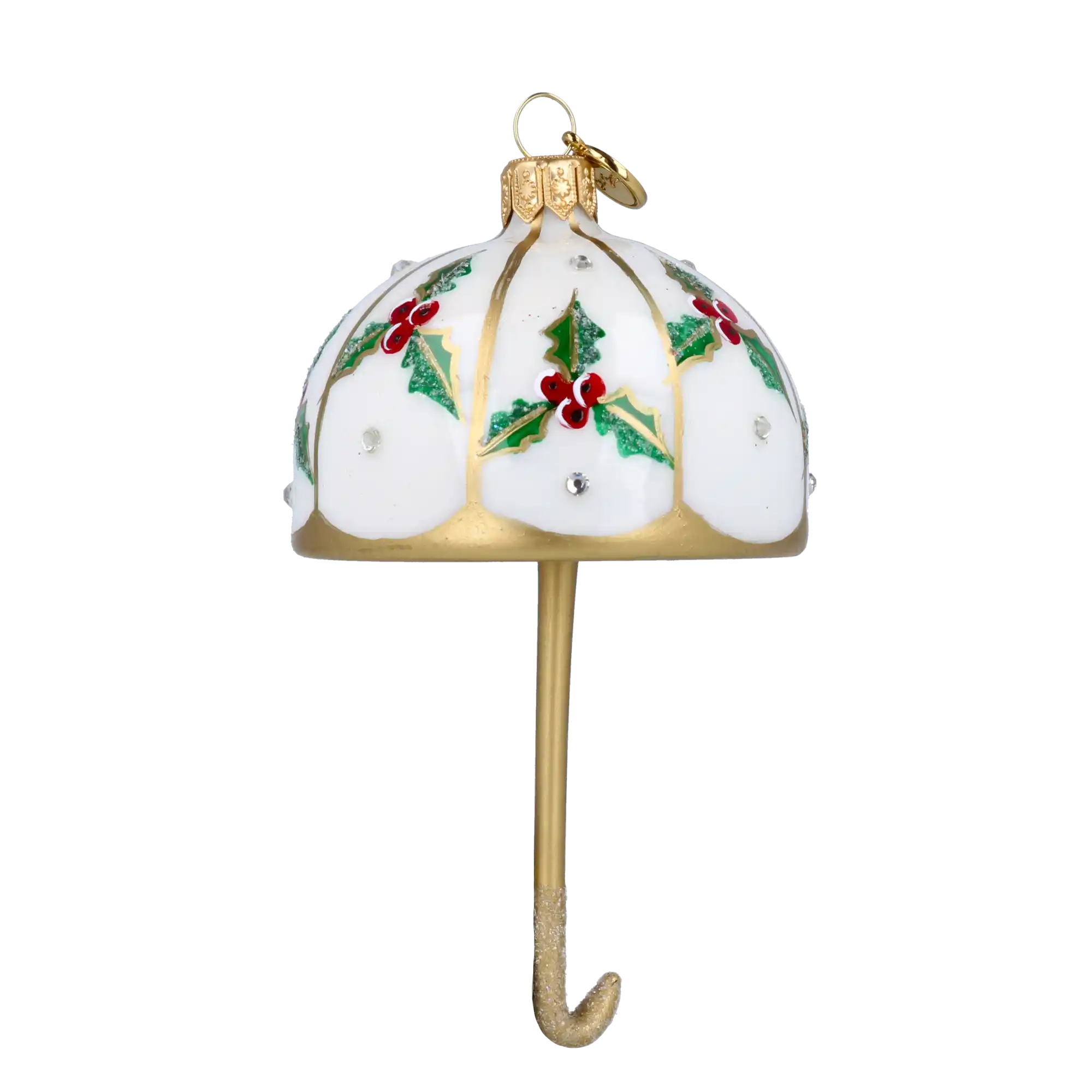 Parasolka w ostrokrzew Szklana Ozdoba