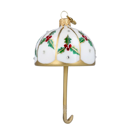 Parasolka w ostrokrzew Szklana Ozdoba