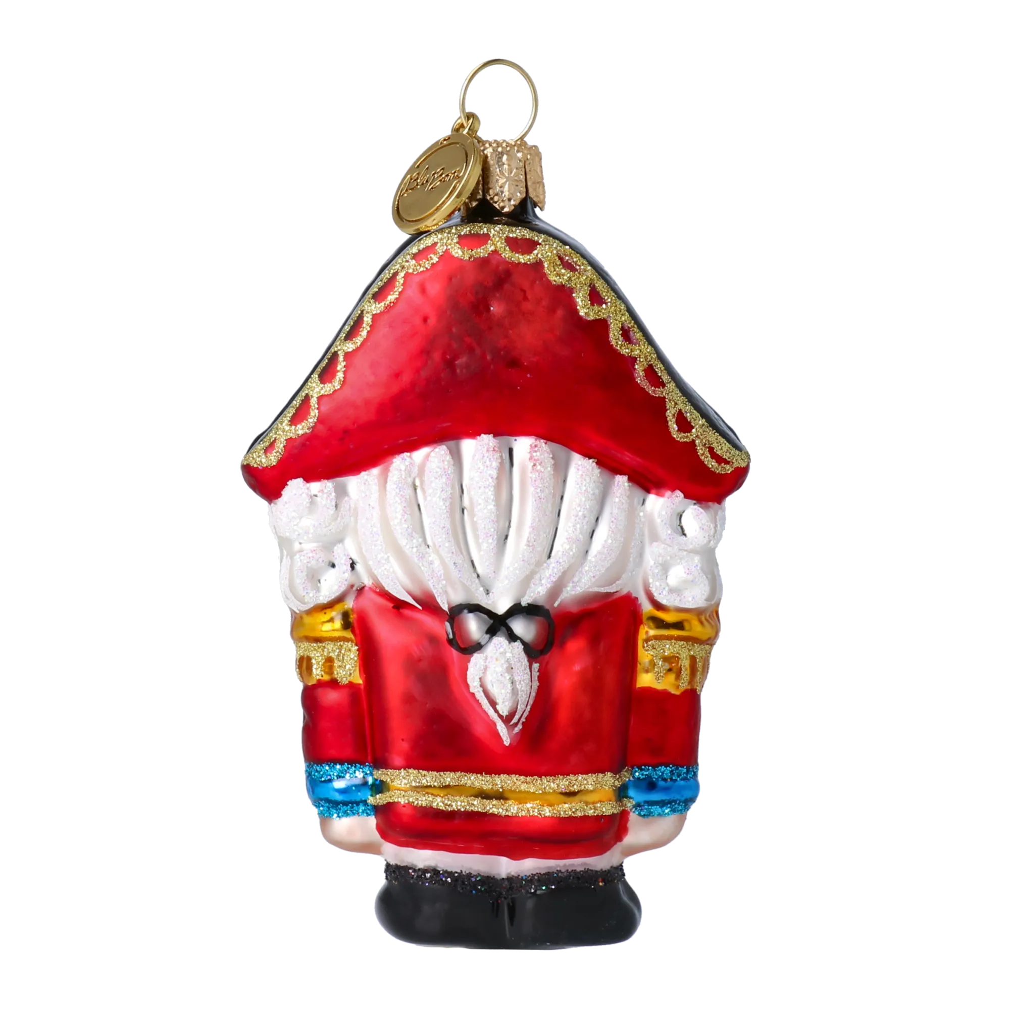 Christmas Nutcracker. Handmade Glass Christmas ornament. 2024-064