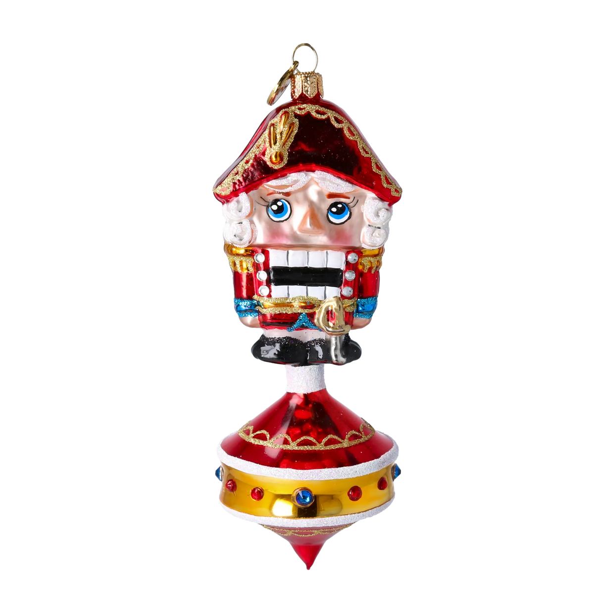 Gallant Sentinel | Hand-Painted Glass Ornament | Blubom 2024-066