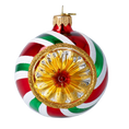 Załaduj obraz do przeglądarki galerii, Lollipop with Spotlight. Handmade Glass Christmas ornament. 2024-067
