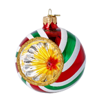 Gilded Solar Echo | Hand-Painted Glass Ornament | Blubom 2024-067