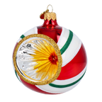 Ruby Solaris Echo | Hand-Painted Glass Ornament | Blubom 2024-068