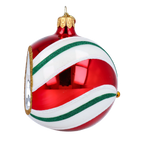 Ruby Solaris Echo | Hand-Painted Glass Ornament | Blubom 2024-068