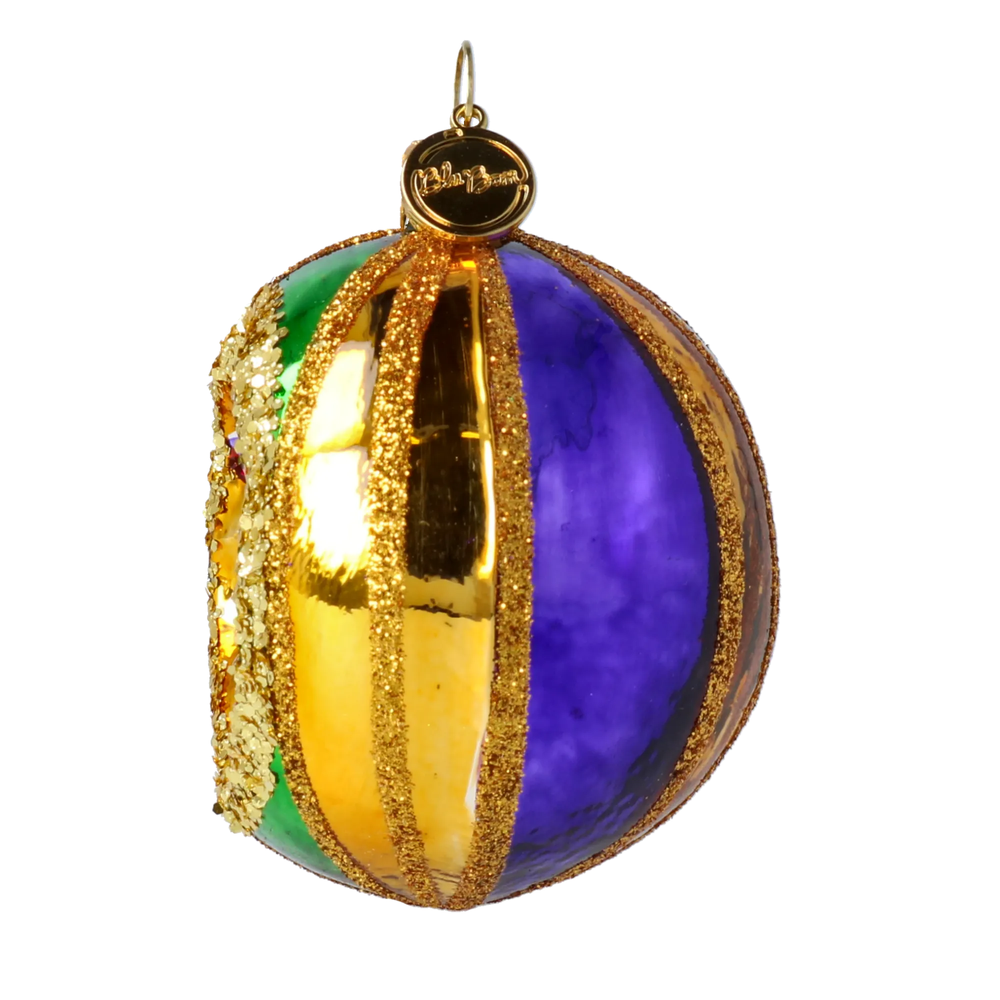 Golden Emerald Star Reflector Premium christmas glass ornament 2024-069