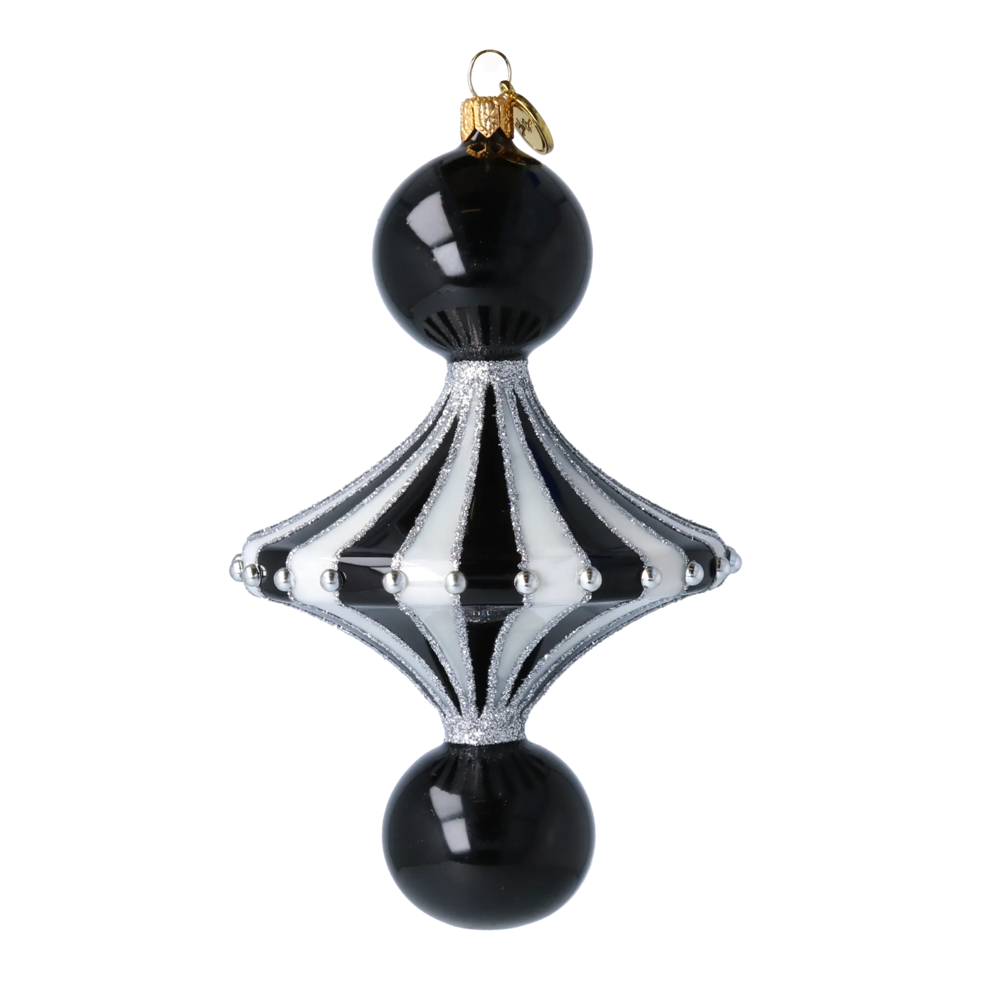 Obsidian Echo | Hand-Painted Glass Ornament | Blubom 2024-071