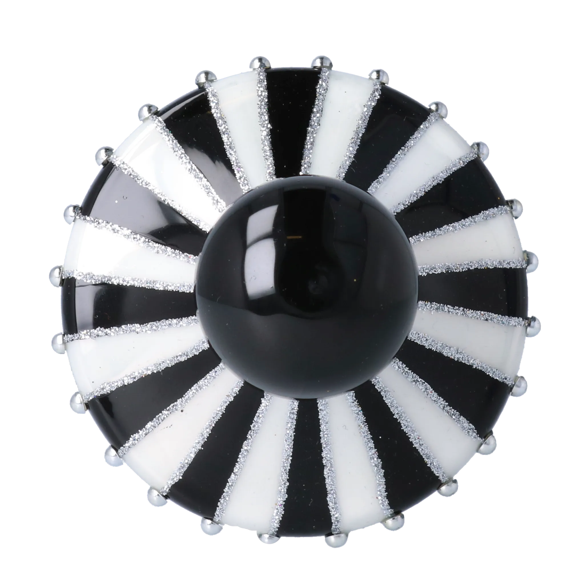 Obsidian Echo | Hand-Painted Glass Ornament | Blubom 2024-071