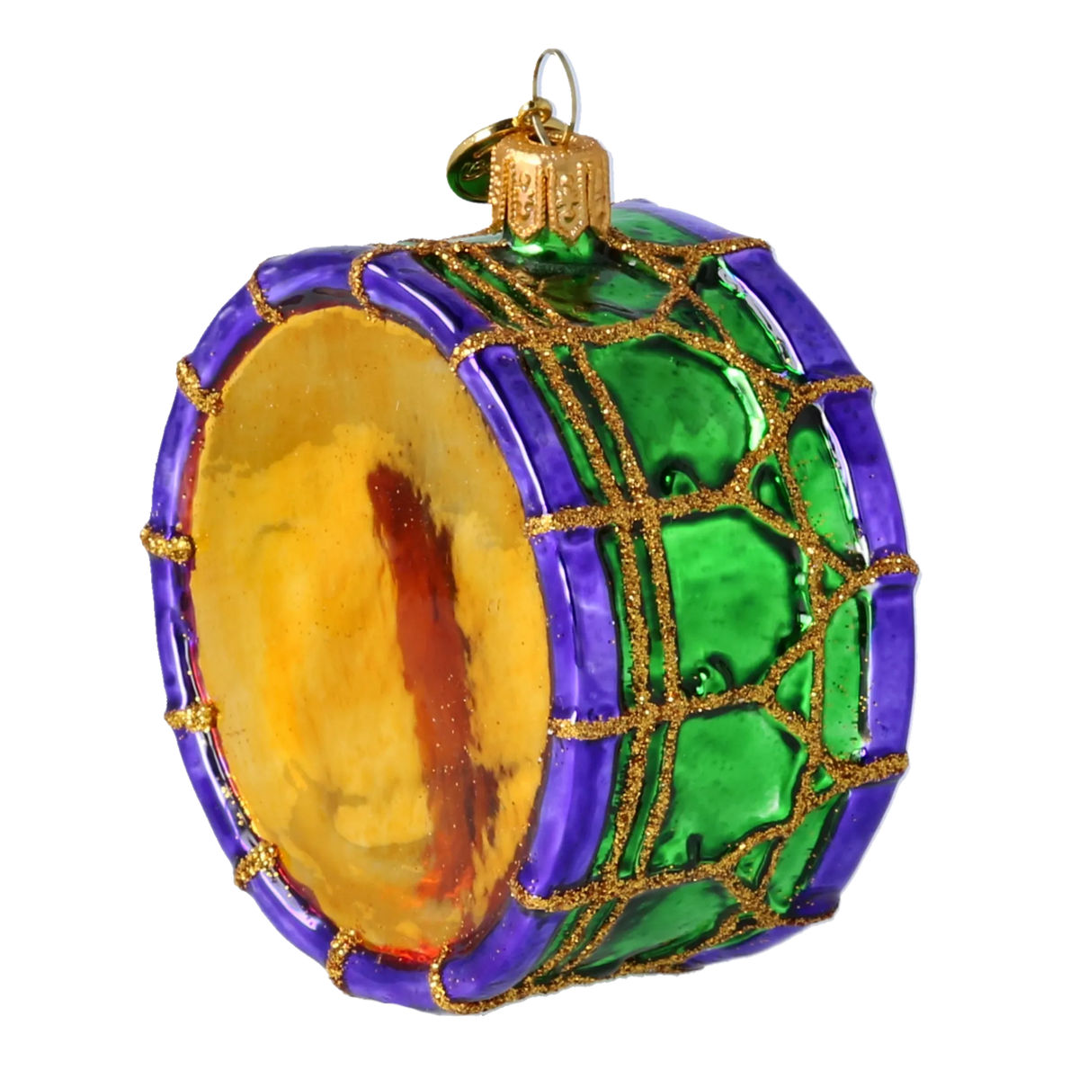 Gallant Emerald Cadence | Hand-Painted Glass Ornament | Blubom 2024-077