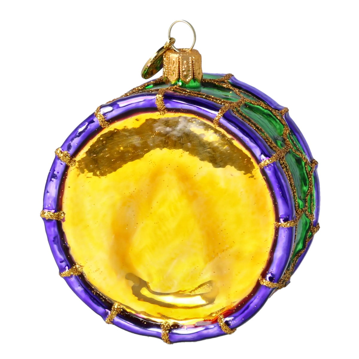Gallant Emerald Cadence | Hand-Painted Glass Ornament | Blubom 2024-077