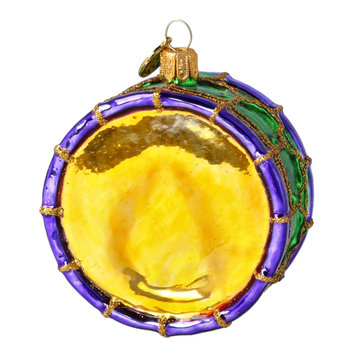 Gallant Emerald Cadence | Hand-Painted Glass Ornament | Blubom 2024-077