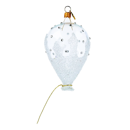 Przeźroczysty Balon w kryształki Szklana Ozdoba