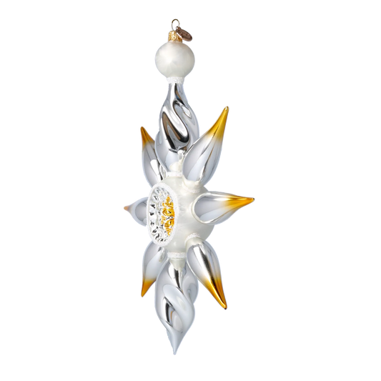 Sunny Star  Handmade Glass Christmas ornament 2024-082