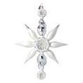 Load image into Gallery viewer, Arctic Starburst  Glass Christmas ornament Star free blowing
