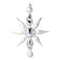 Load image into Gallery viewer, Arctic Starburst  Glass Christmas ornament Star free blowing
