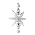 Load image into Gallery viewer, Arctic Starburst  Glass Christmas ornament Star free blowing
