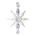 Load image into Gallery viewer, Arctic Starburst  Glass Christmas ornament Star free blowing 2024-083
