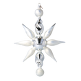 Load image into Gallery viewer, Arctic Starburst  Glass Christmas ornament Star free blowing 2024-083
